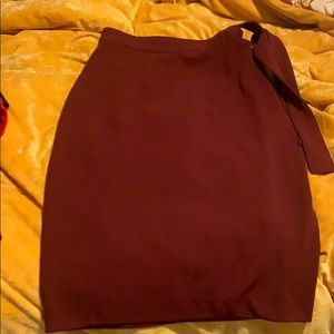 Maroon Skirt